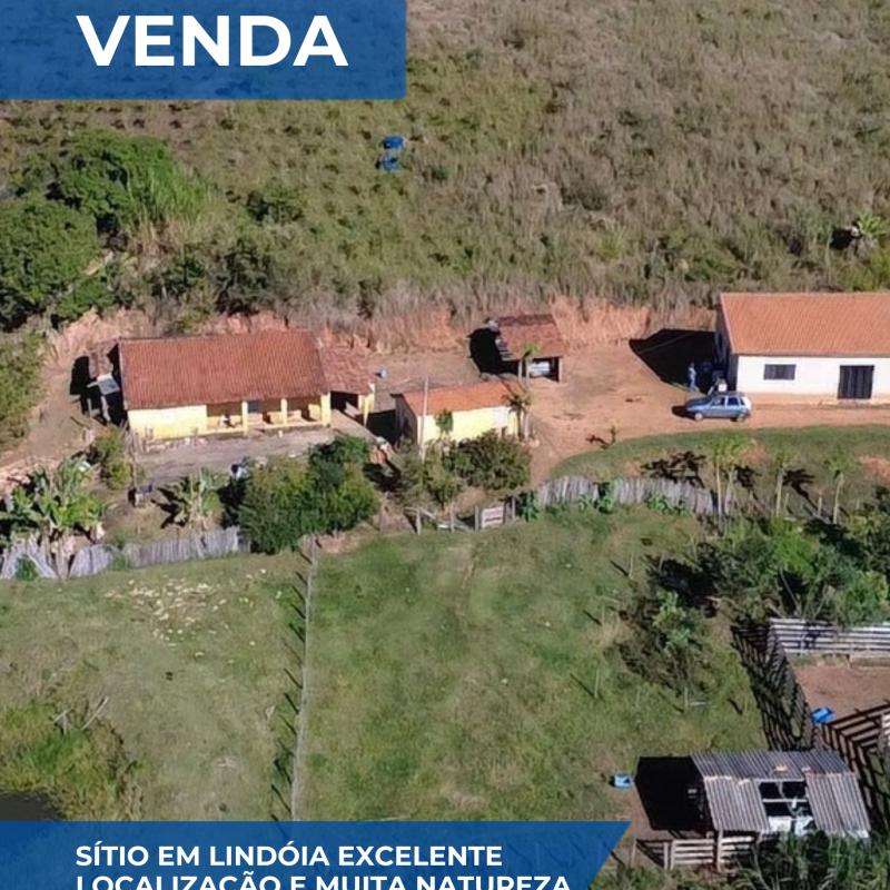 SÍTIO EM LINDÓIA – EXCELENTE LOCALIZAÇÃO E MUITA NATUREZA